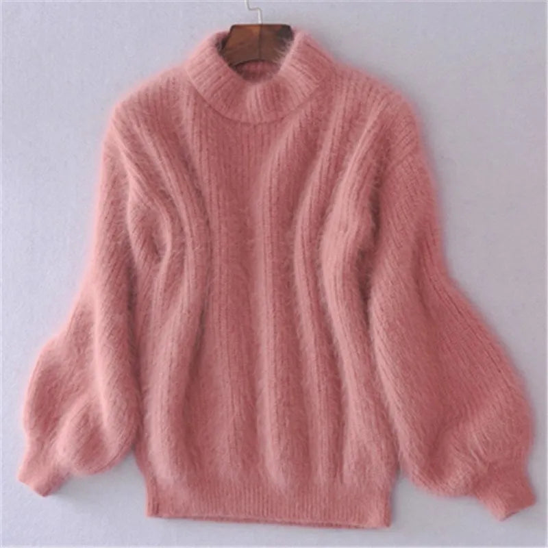 Women's Soft Balloon Sleeve Knit Sweater | E&W - 3 - Elenwear
