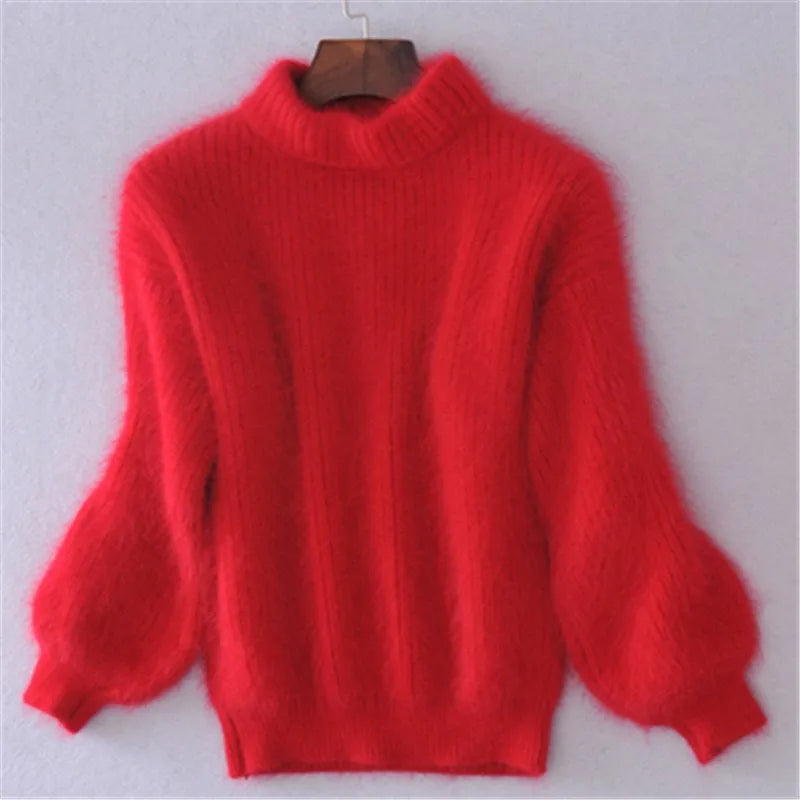 Women's Soft Balloon Sleeve Knit Sweater | E&W - 8 - Elenwear
