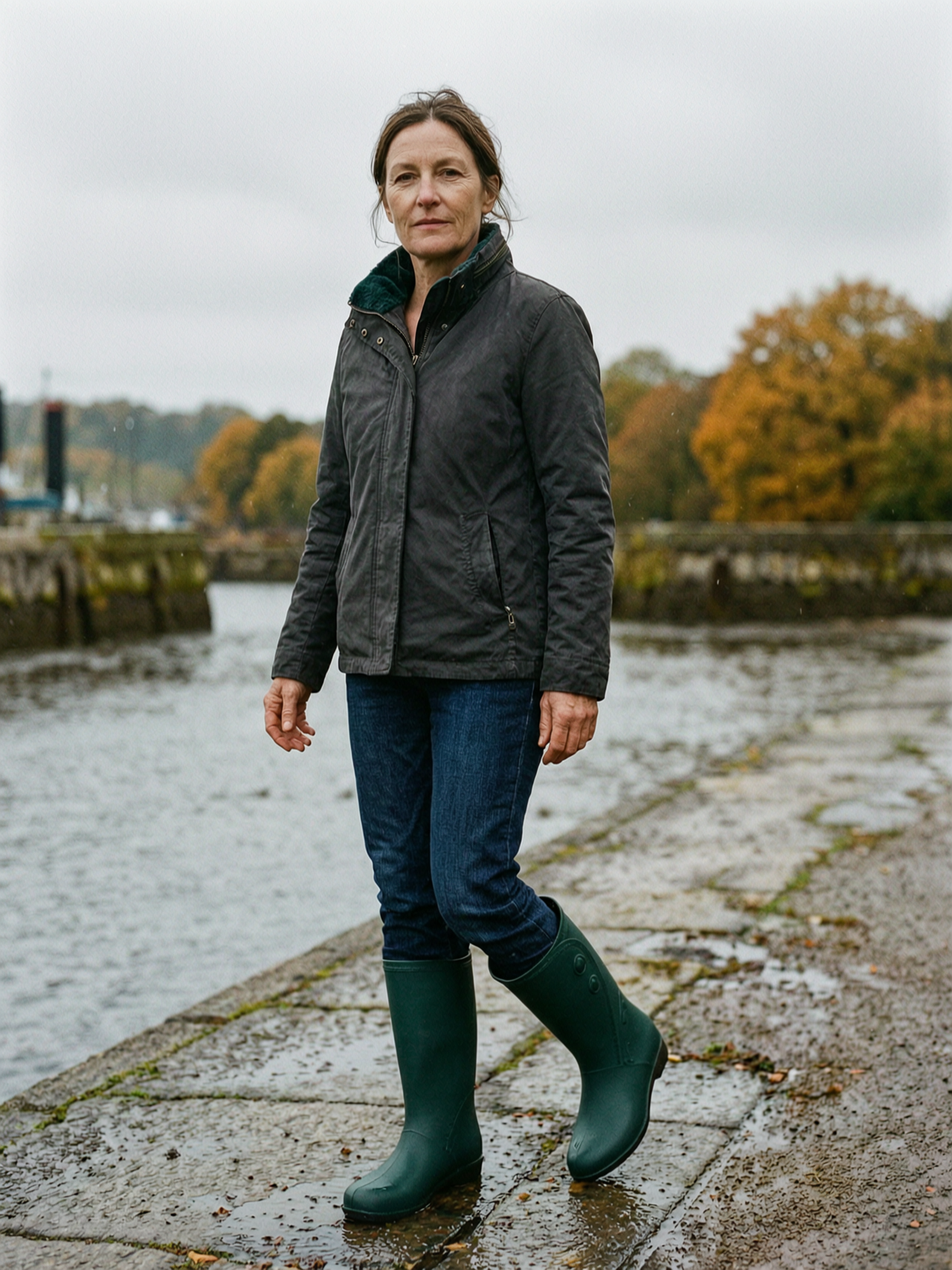 Women's Classic Knee-High Wellington Boots — Waterproof Rain Boots - Green