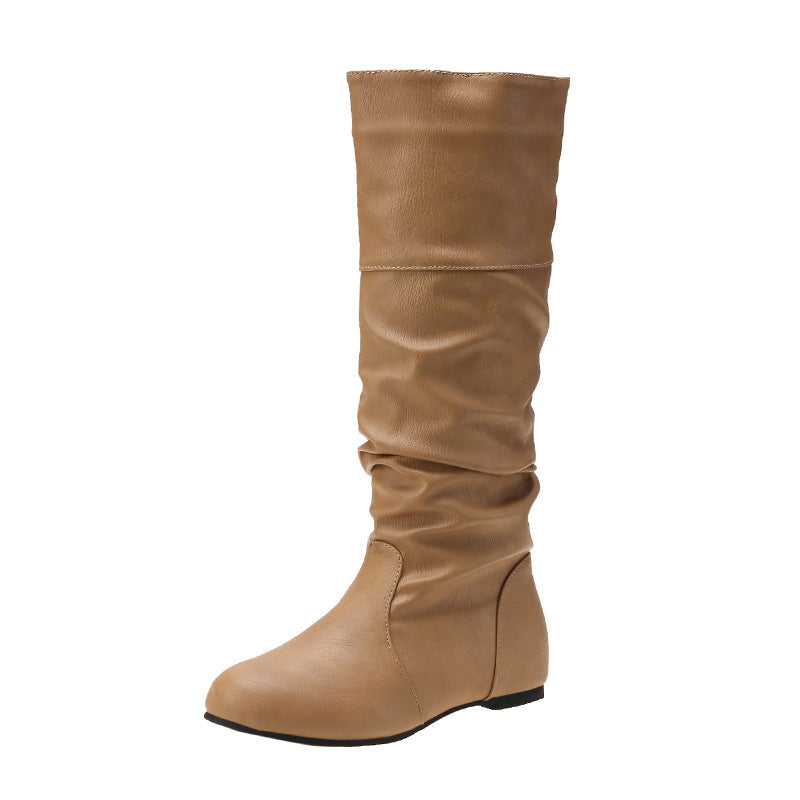 Slouchy Knee-High Boots for Women in Various Colours | E&W - 5 - Elenwear