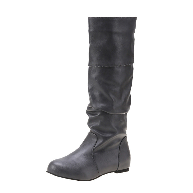 Slouchy Knee-High Boots for Women in Various Colours | E&W - 6 - Elenwear
