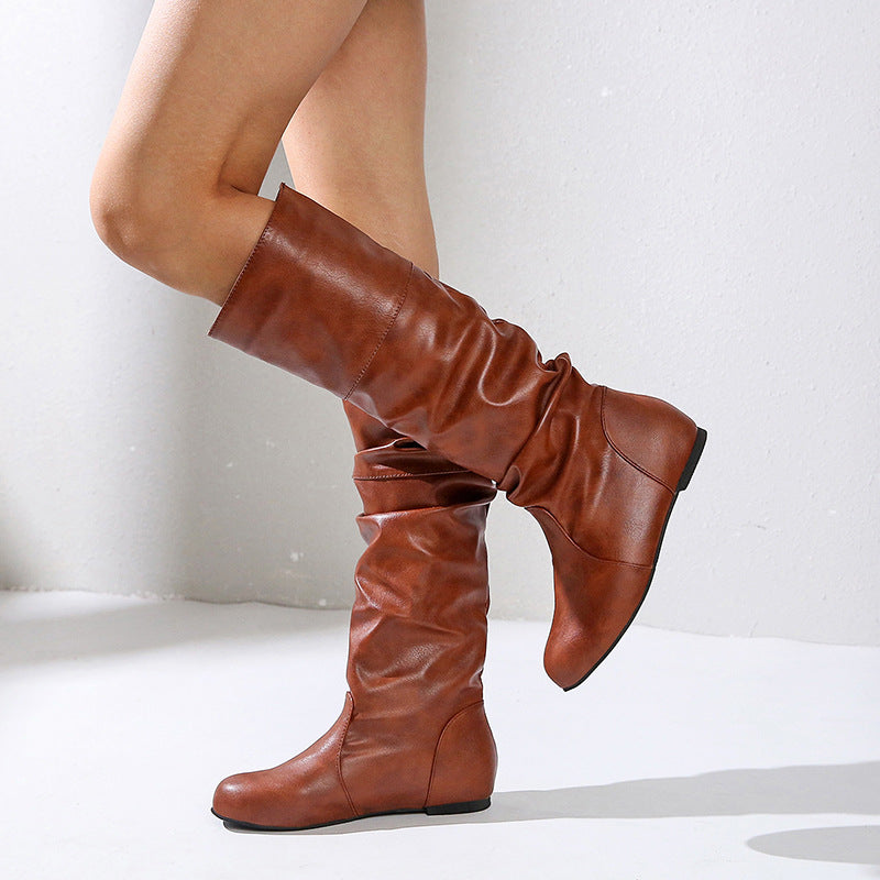 Slouchy Knee-High Boots for Women in Various Colours | E&W - 8 - Elenwear