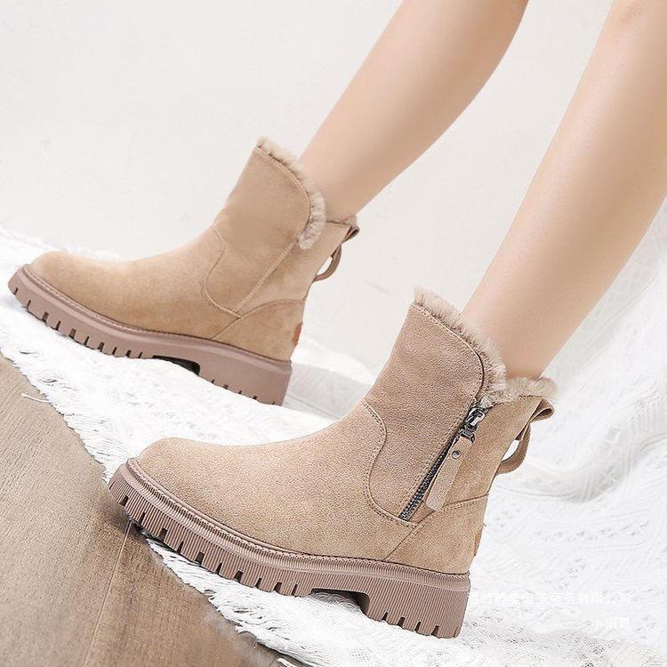 Ankle Boots for Women | Soft Suede Look with Warm Lining | E&W - 2 - Elenwear
