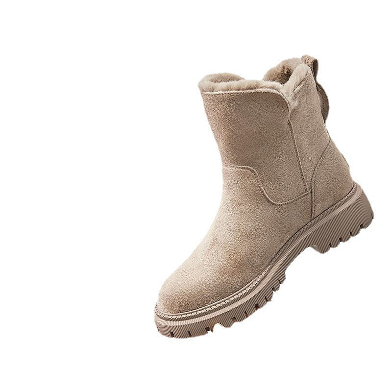 Ankle Boots for Women | Soft Suede Look with Warm Lining | E&W - 5 - Elenwear