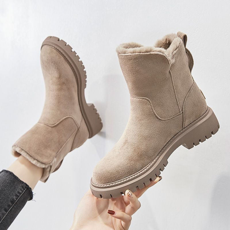 Ankle Boots for Women | Soft Suede Look with Warm Lining | E&W - 7 - Elenwear