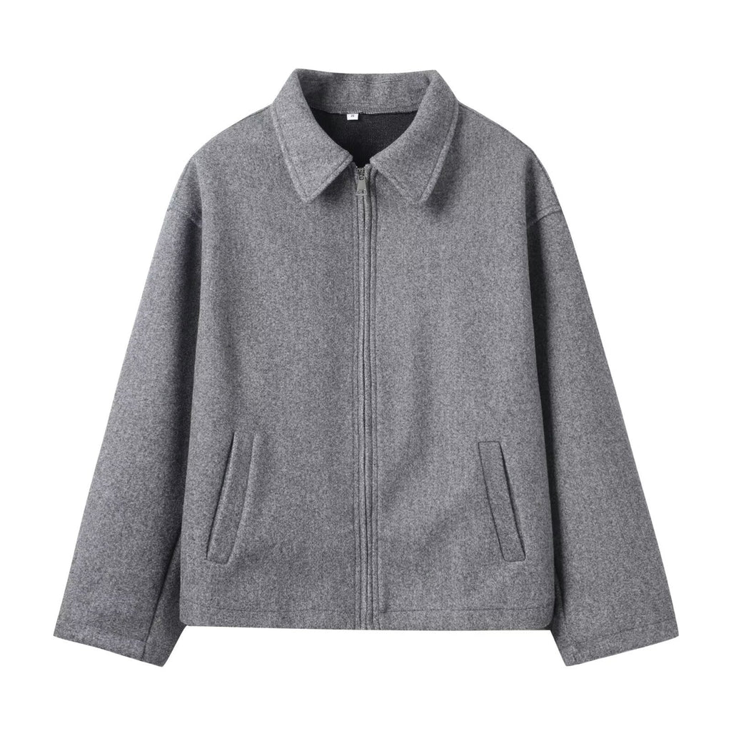 Women's Zip Jacket in Soft Fabric with Relaxed Fit | E&W - 6 - Elenwear