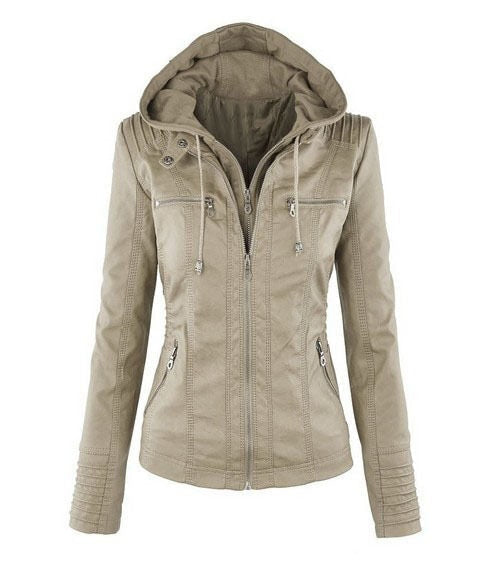 Hooded Women's Jacket with Zip Closure & Flattering Fit | E&W - 1 - Elenwear