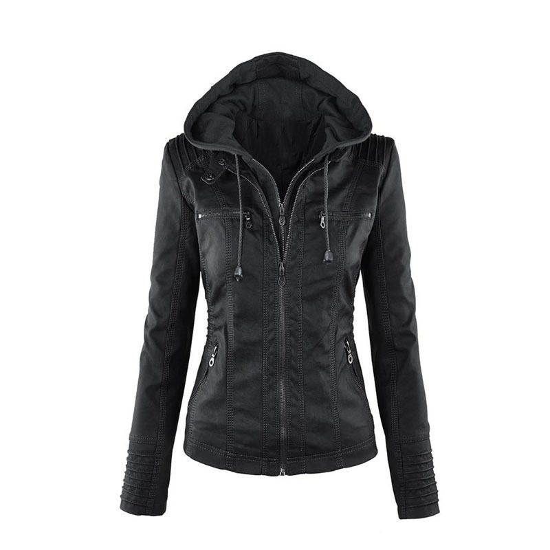 Hooded Women's Jacket with Zip Closure & Flattering Fit | E&W - 2 - Elenwear