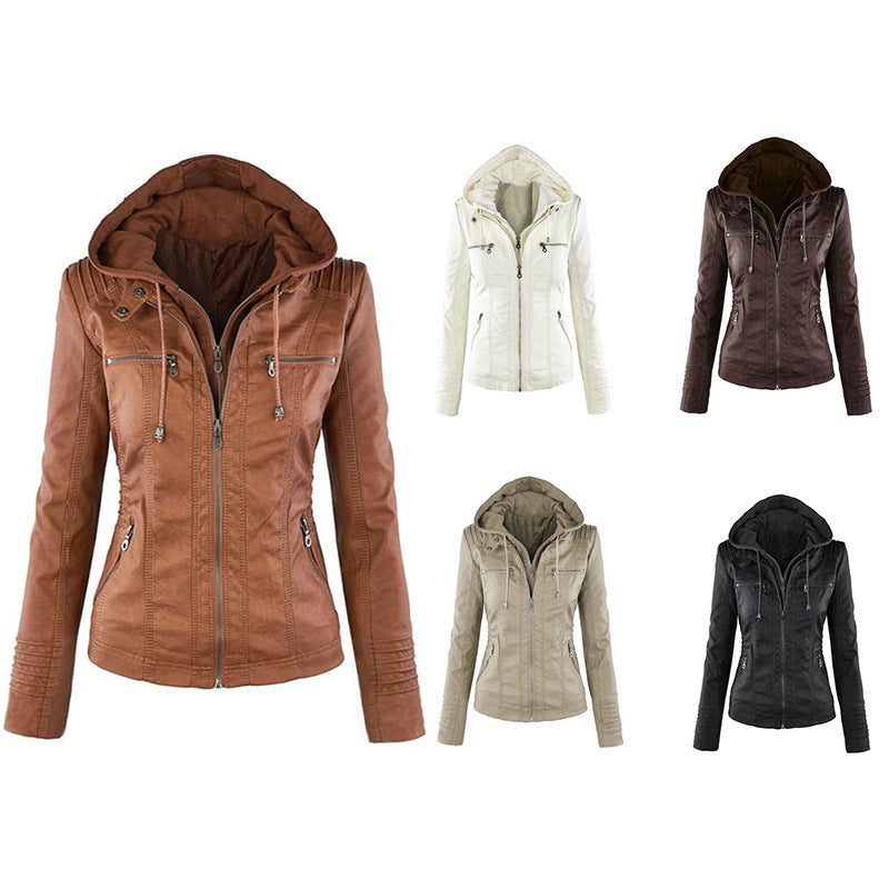 Hooded Women's Jacket with Zip Closure & Flattering Fit | E&W - 5 - Elenwear