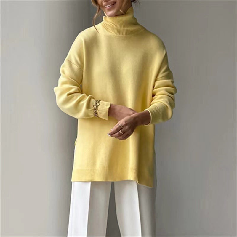 Oversized Roll Neck Jumper Women's Soft Knit | E&W - 6 - Elenwear