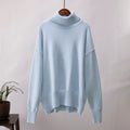 Oversized Women's Roll Neck Jumper in Soft Knit | E&W - 9 - Elenwear