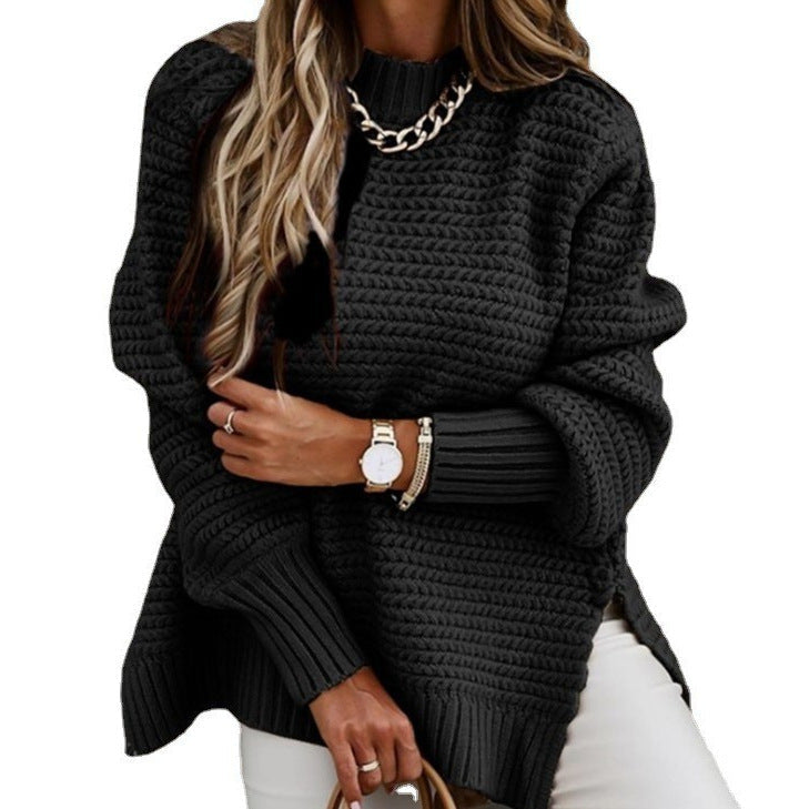 Chunky Knit Pullover Jumper for Women | Relaxed Fit | E&W - 3 - Elenwear