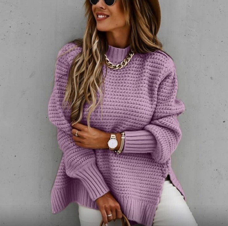 Chunky Knit Pullover Jumper for Women | Relaxed Fit | E&W - 4 - Elenwear