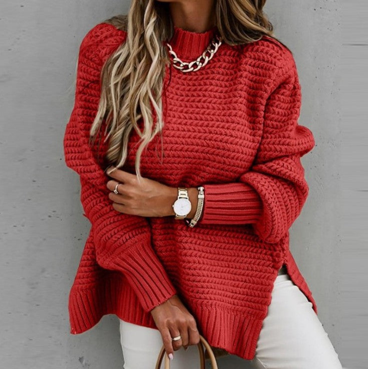 Chunky Knit Pullover Jumper for Women | Relaxed Fit | E&W - 6 - Elenwear
