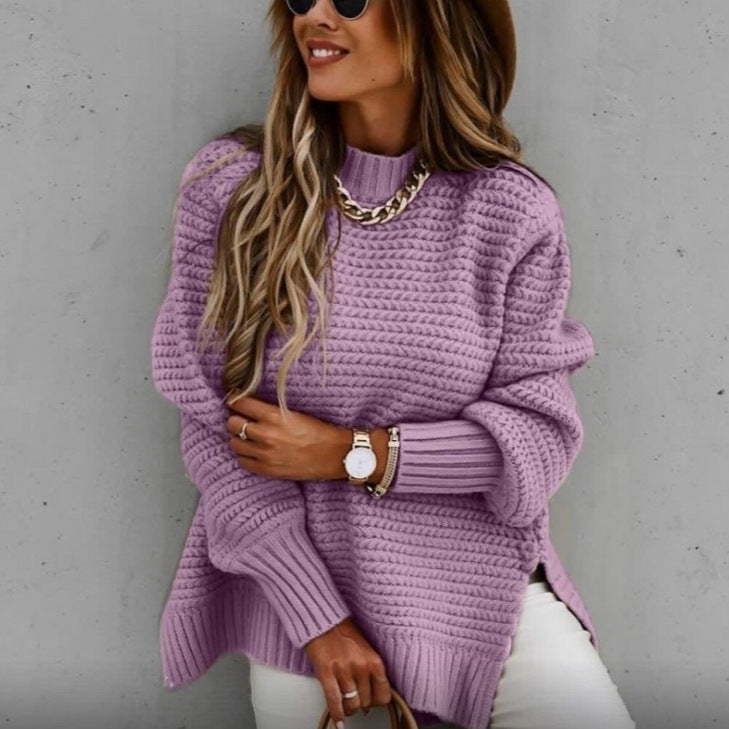 Chunky Knit Pullover Jumper for Women | Relaxed Fit | E&W - 7 - Elenwear