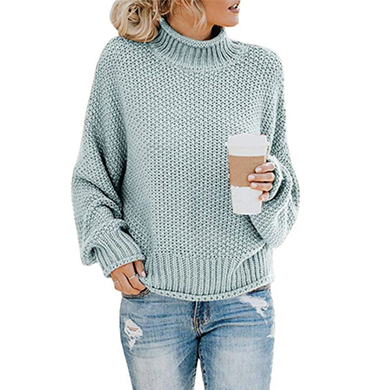 Chunky Knit Roll Neck Jumper Women's | Relaxed Fit | E&W - 2 - Elenwear