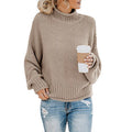 Chunky Knit Roll Neck Jumper Women's | Relaxed Fit | E&W - 4 - Elenwear
