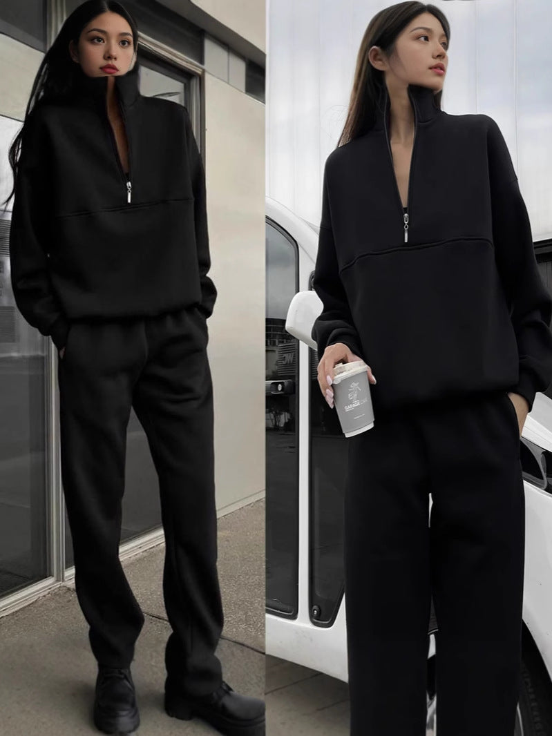 Co-Ordinate Two-Piece Outfit with Zip Detail | E&W - 3 - Elenwear