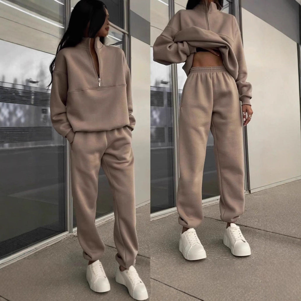 Co-Ordinate Two-Piece Outfit with Zip Detail | E&W - 4 - Elenwear