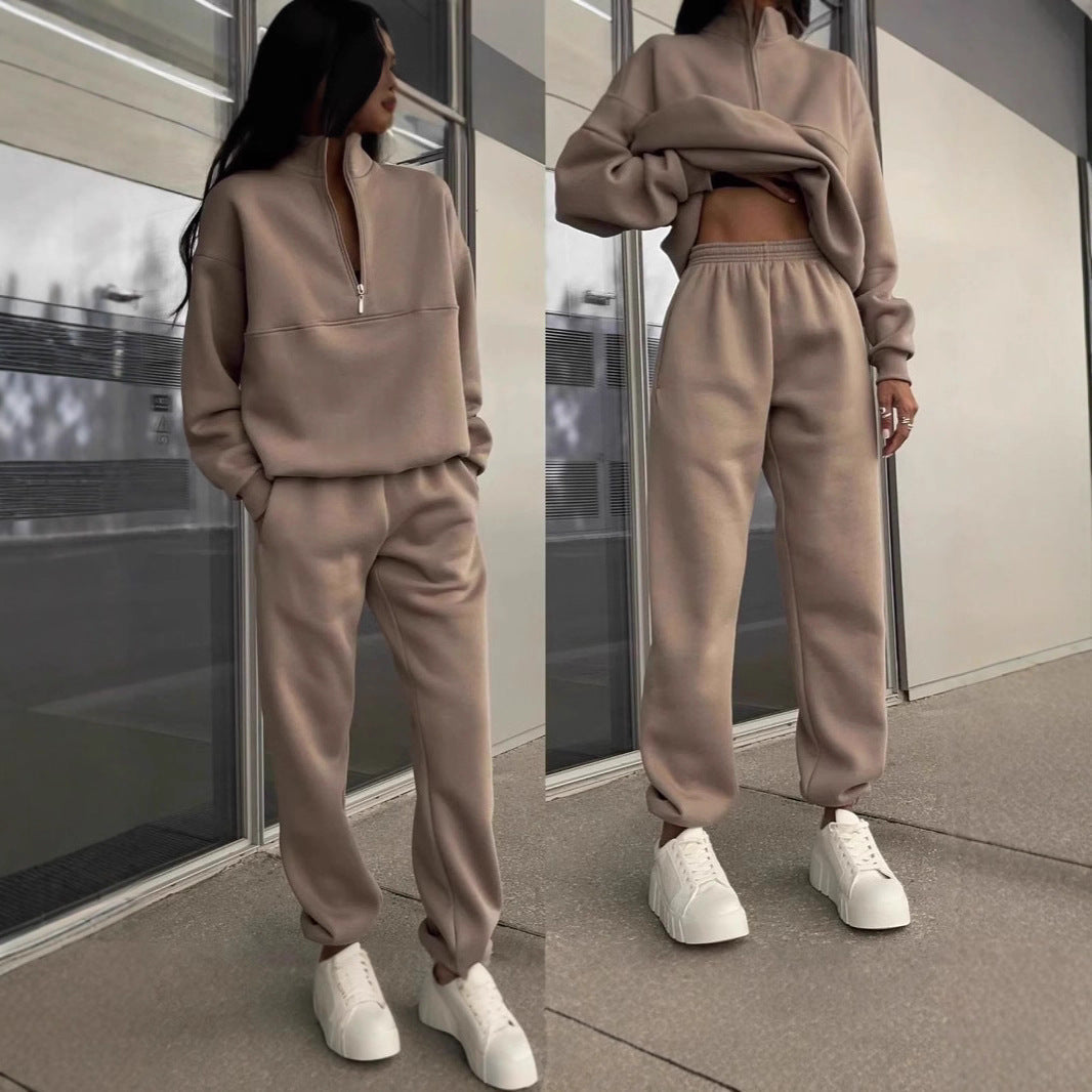 Co-Ordinate Two-Piece Outfit with Zip Detail | E&W - 4 - Elenwear