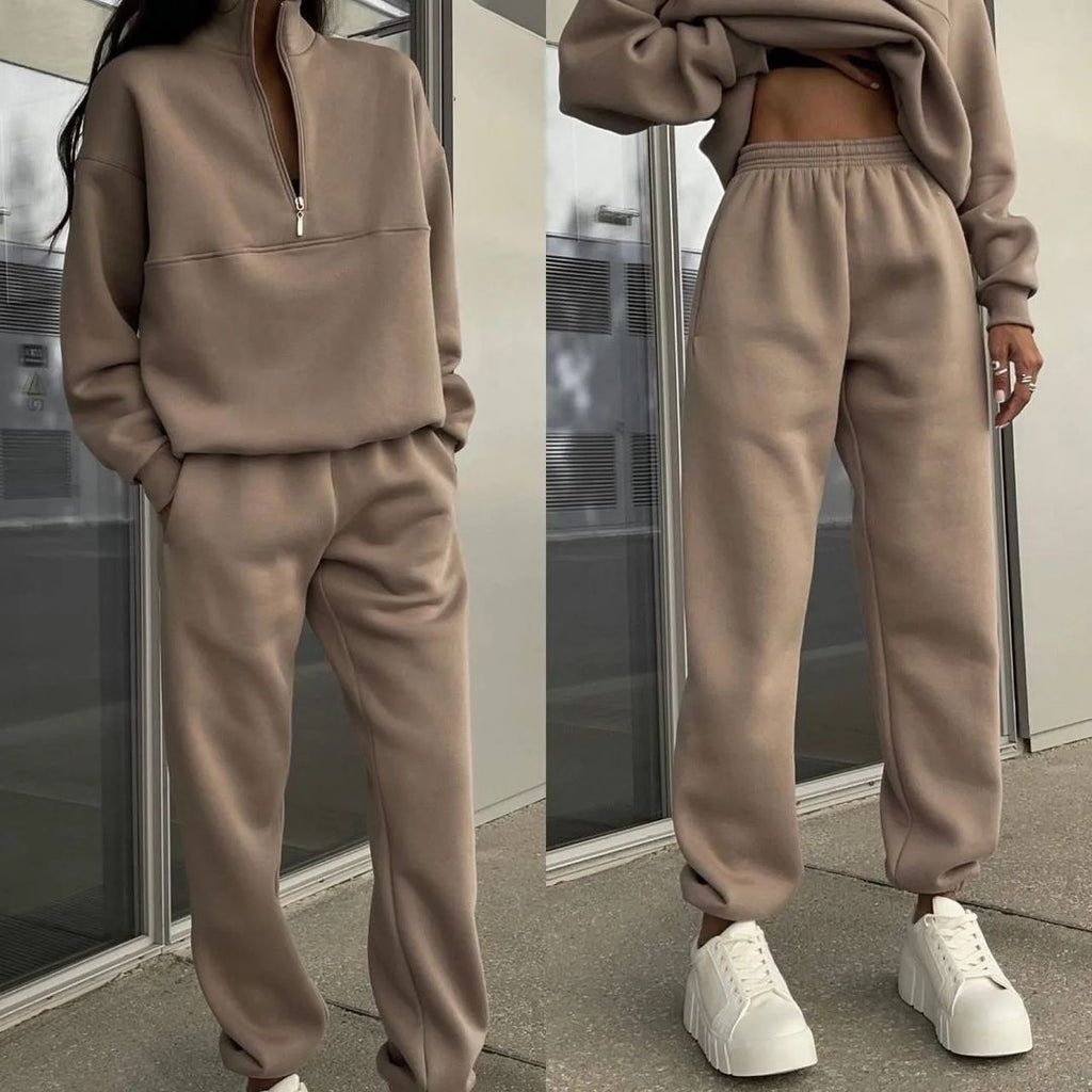 Co-Ordinate Two-Piece Outfit with Zip Detail | E&W - 6 - Elenwear