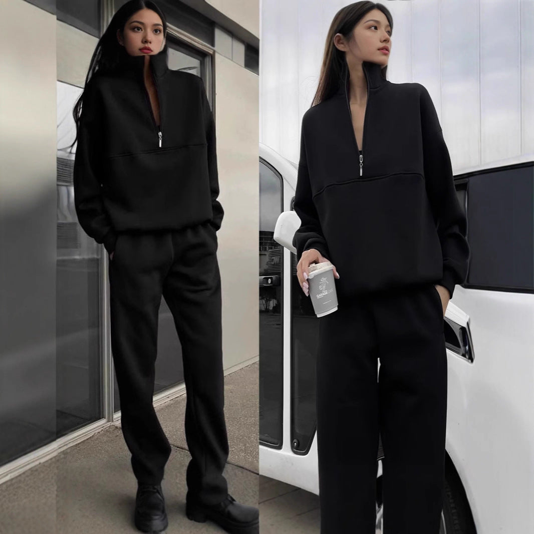 Co-Ordinate Two-Piece Outfit with Zip Detail | E&W - 7 - Elenwear
