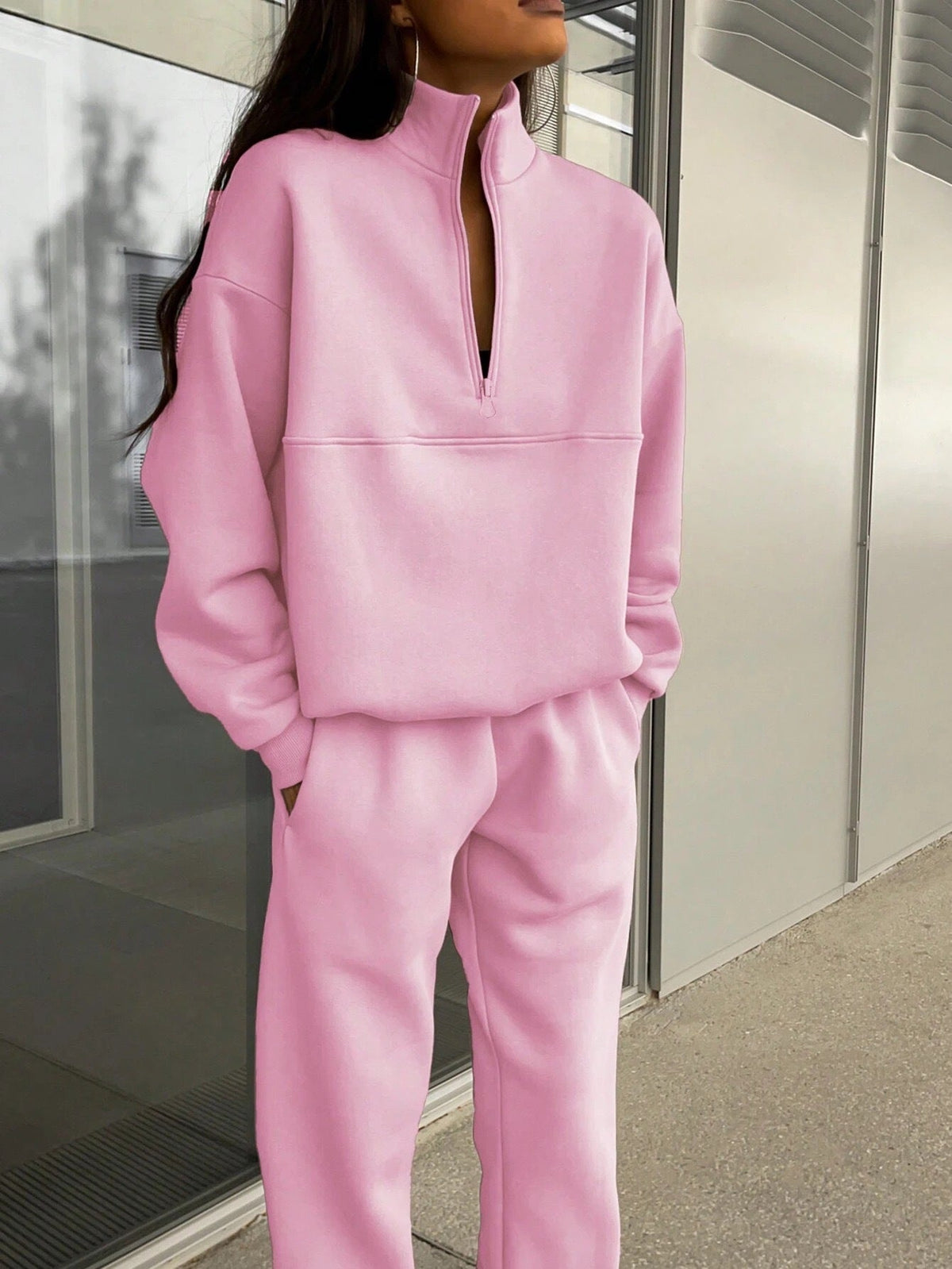 Co-Ordinate Two-Piece Outfit with Zip Detail | E&W - 9 - Elenwear