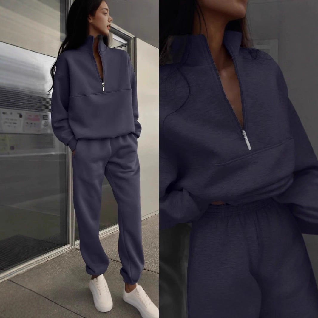 Co-Ordinate Two-Piece Outfit with Zip Detail | E&W - 10 - Elenwear