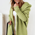 Hooded Cardigan for Women in Soft Knit with Relaxed Fit | E&W - 7 - Elenwear