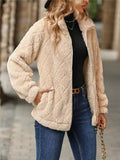 Faux Fur Zip Jacket Women's | Soft Quilted Design | E&W - 3 - Elenwear