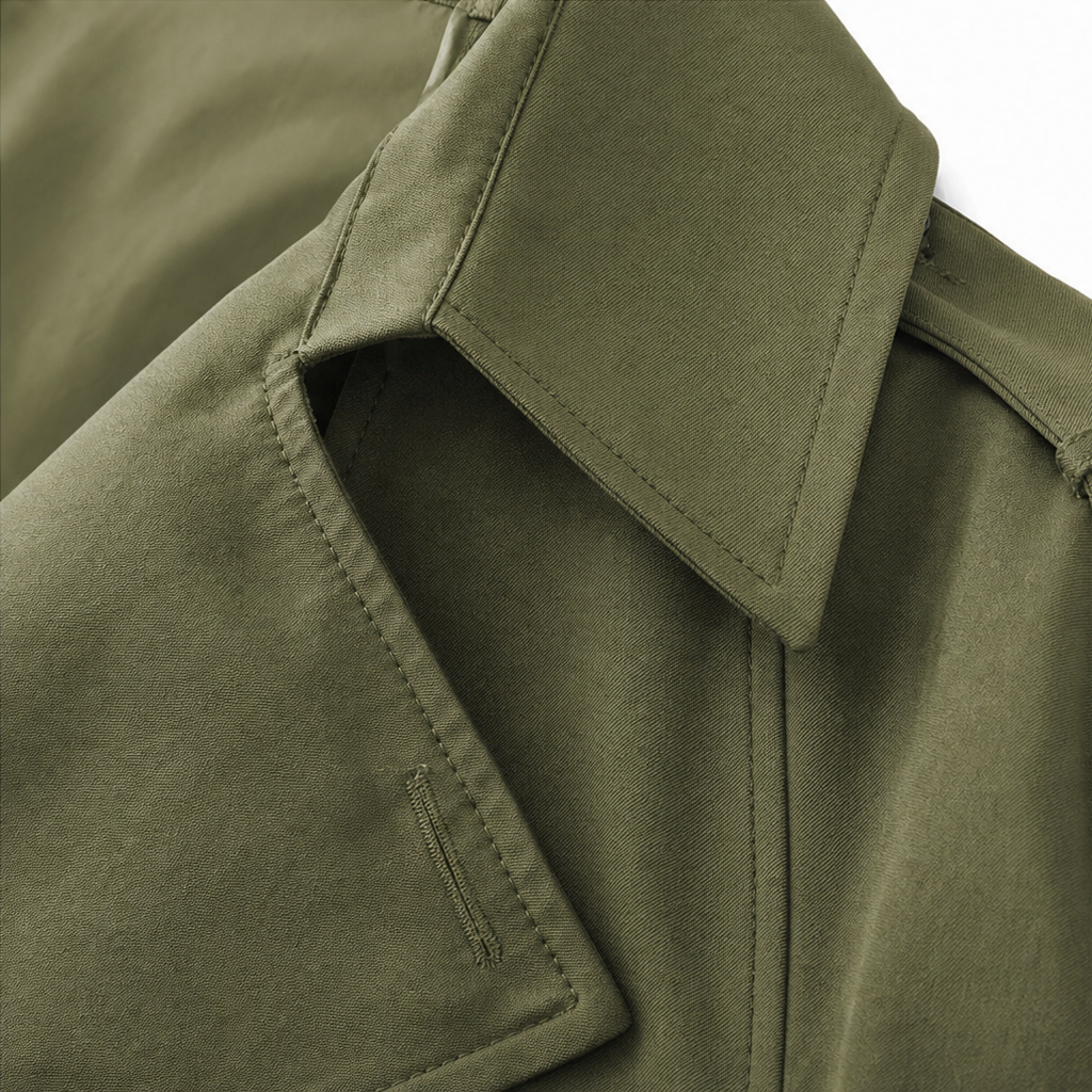 Trench Coat Women's Double-Breasted | Timeless Tailored Fit | E&W - 11 - Elenwear