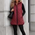 Quilted Gilet Women's Casual Vest with Hood | E&W - 13 - Elenwear