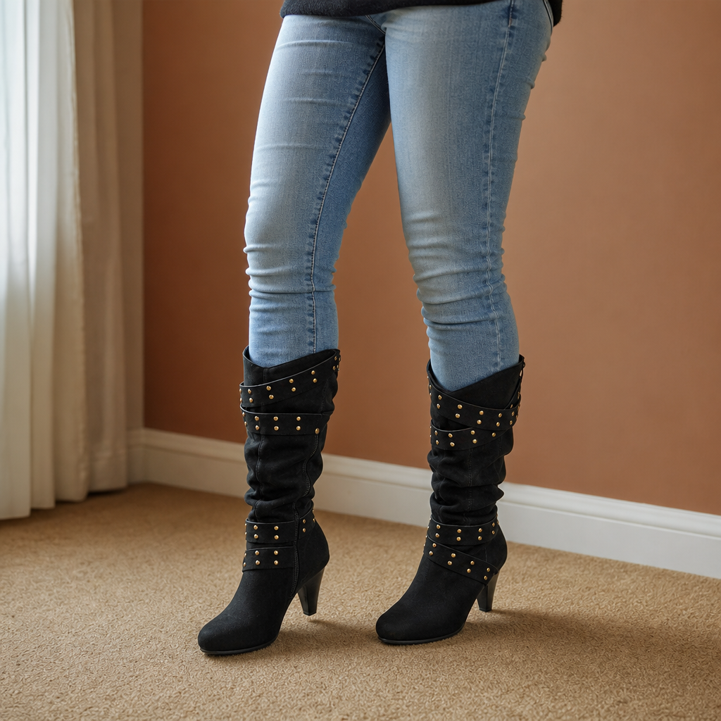 Ankle Boots for Women with Studded Detail | E&W - 1 - Elenwear
