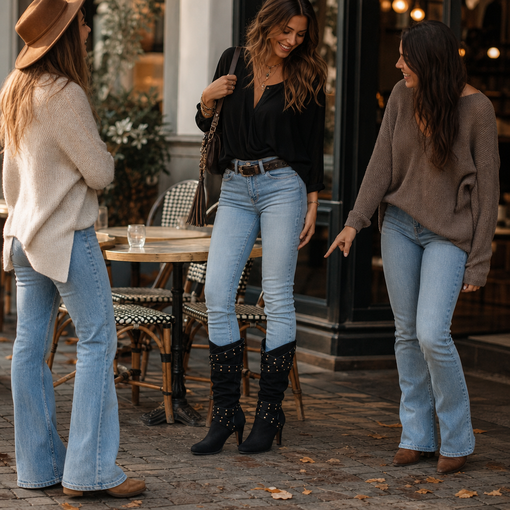 Ankle Boots for Women with Studded Detail | E&W - 4 - Elenwear