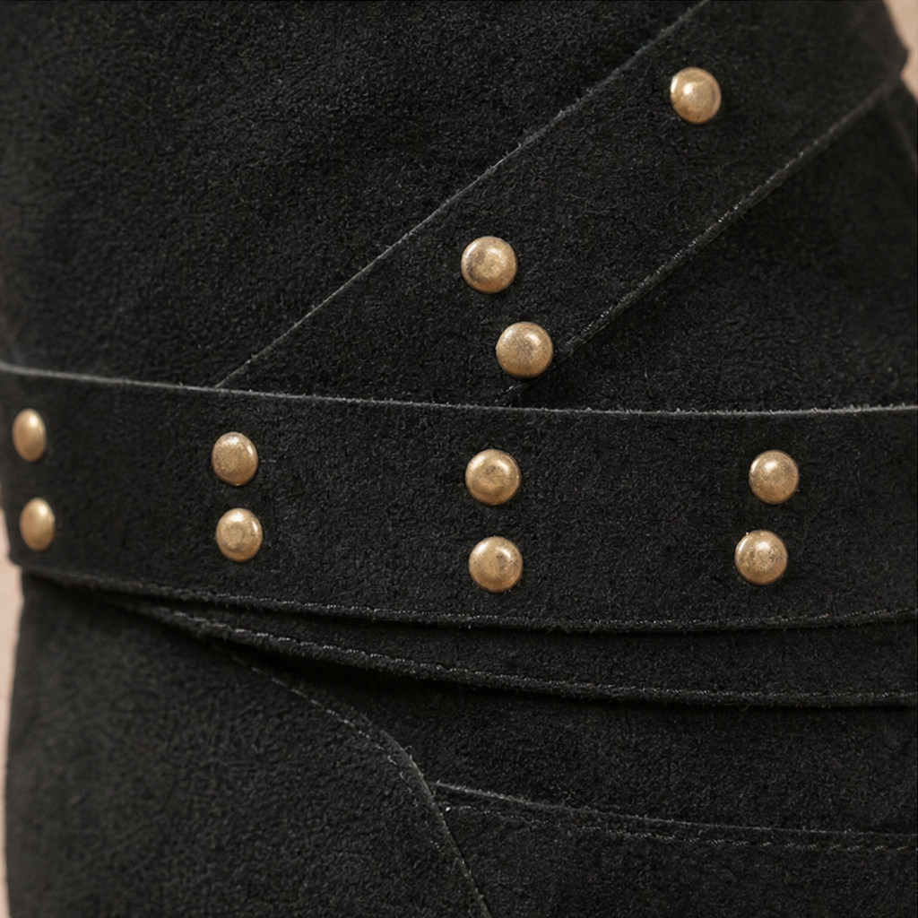Ankle Boots for Women with Studded Detail | E&W - 9 - Elenwear