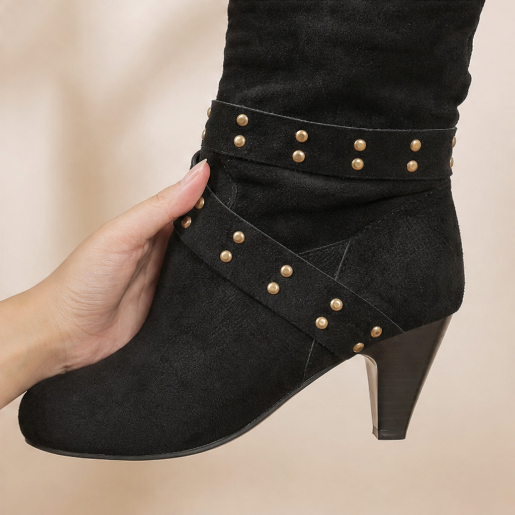 Ankle Boots for Women with Studded Detail | E&W - 10 - Elenwear