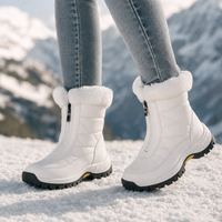 Women's Insulated Boots with Side Zip and Faux Fur Cuff | E&W - 1 - Elenwear