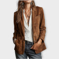 Women’s Tailored Blazer with Structured Cut and Functional Pockets | E&W - 1 - Elenwear