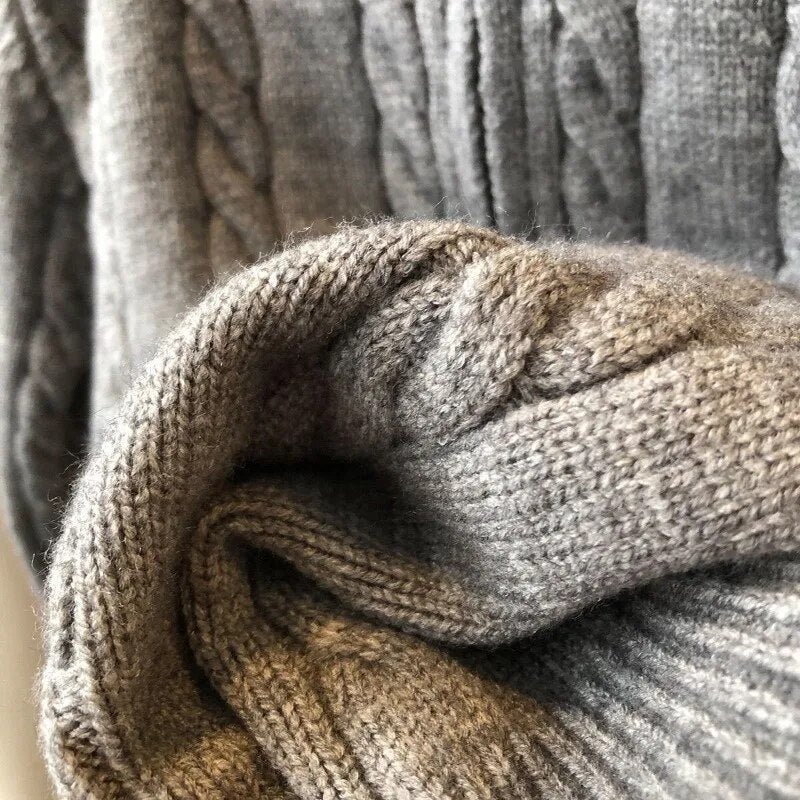 Pullover Women's Cable Knit with Zip Detail | E&W - 7 - Elenwear
