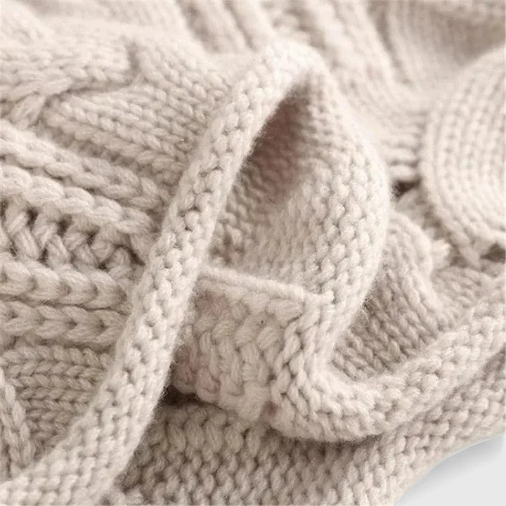Knitted Pullover Women's High Neck Long Sleeve | E&W - 5 - Elenwear