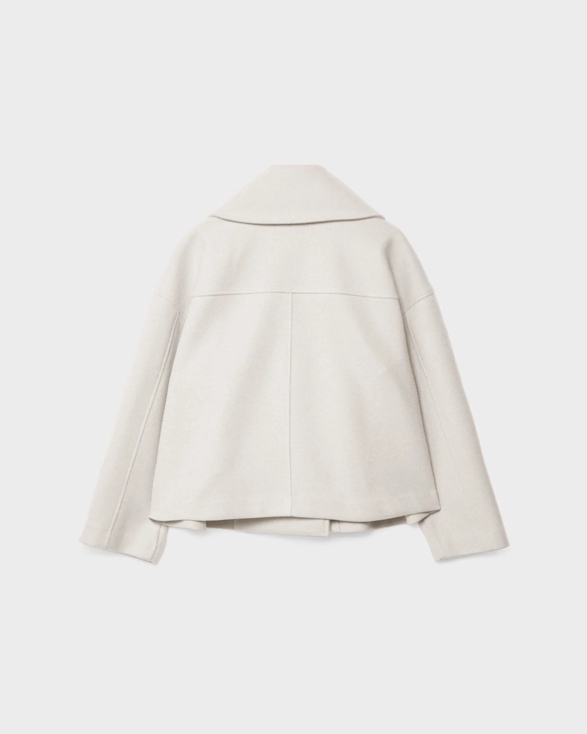 Women's Cropped Peacoat with Double-Breasted Design | E&W - 8 - Elenwear