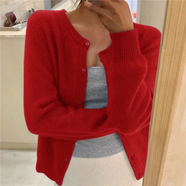 Cardigan Women's Relaxed Fit Button Detail | E&W - 5 - Elenwear