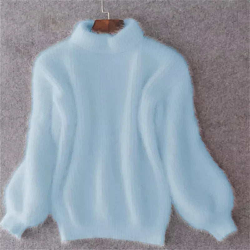 Women's Soft Balloon Sleeve Knit Sweater | E&W - 1 - Elenwear
