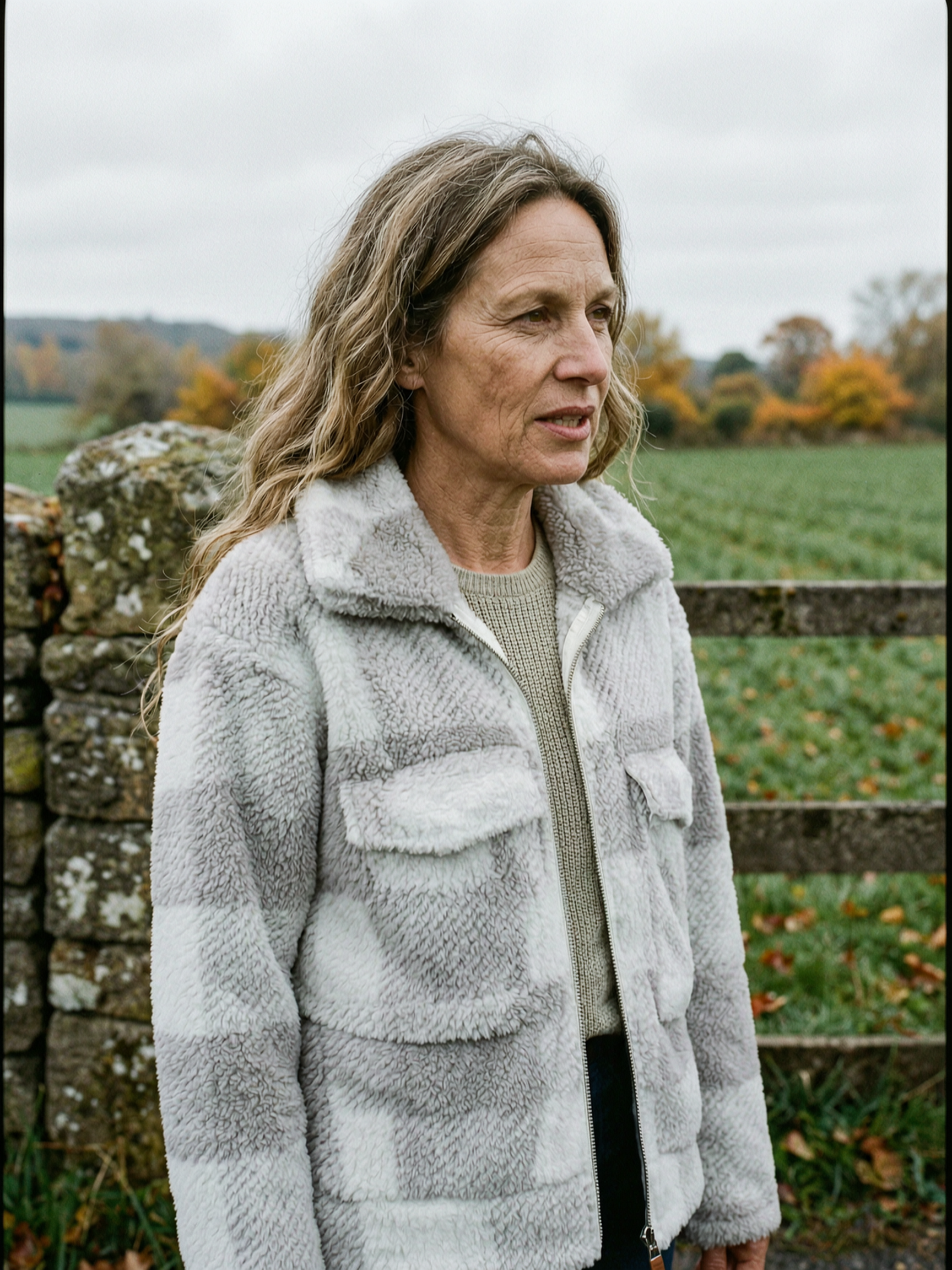 Women's Buffalo Check Fleece Jacket — Soft Plaid Zip-Up Mid-Layer - Grey Plaid