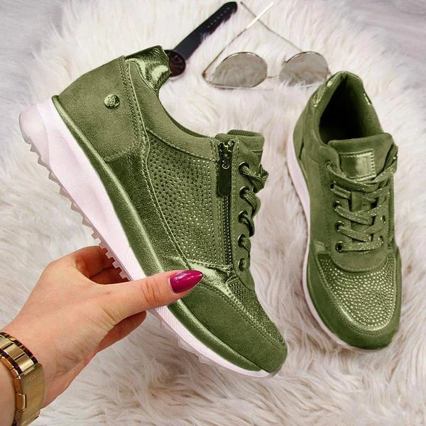 Women's Casual Sneakers with Zip Detail | E&W - 5 - Elenwear