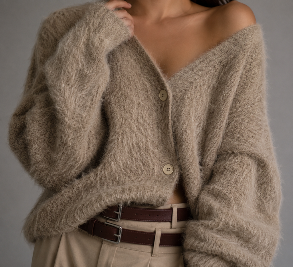 Cardigan Women’s Soft Fluffy Knit | E&W - 7 - Elenwear