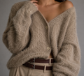 Cardigan Women’s Soft Fluffy Knit | E&W - 7 - Elenwear