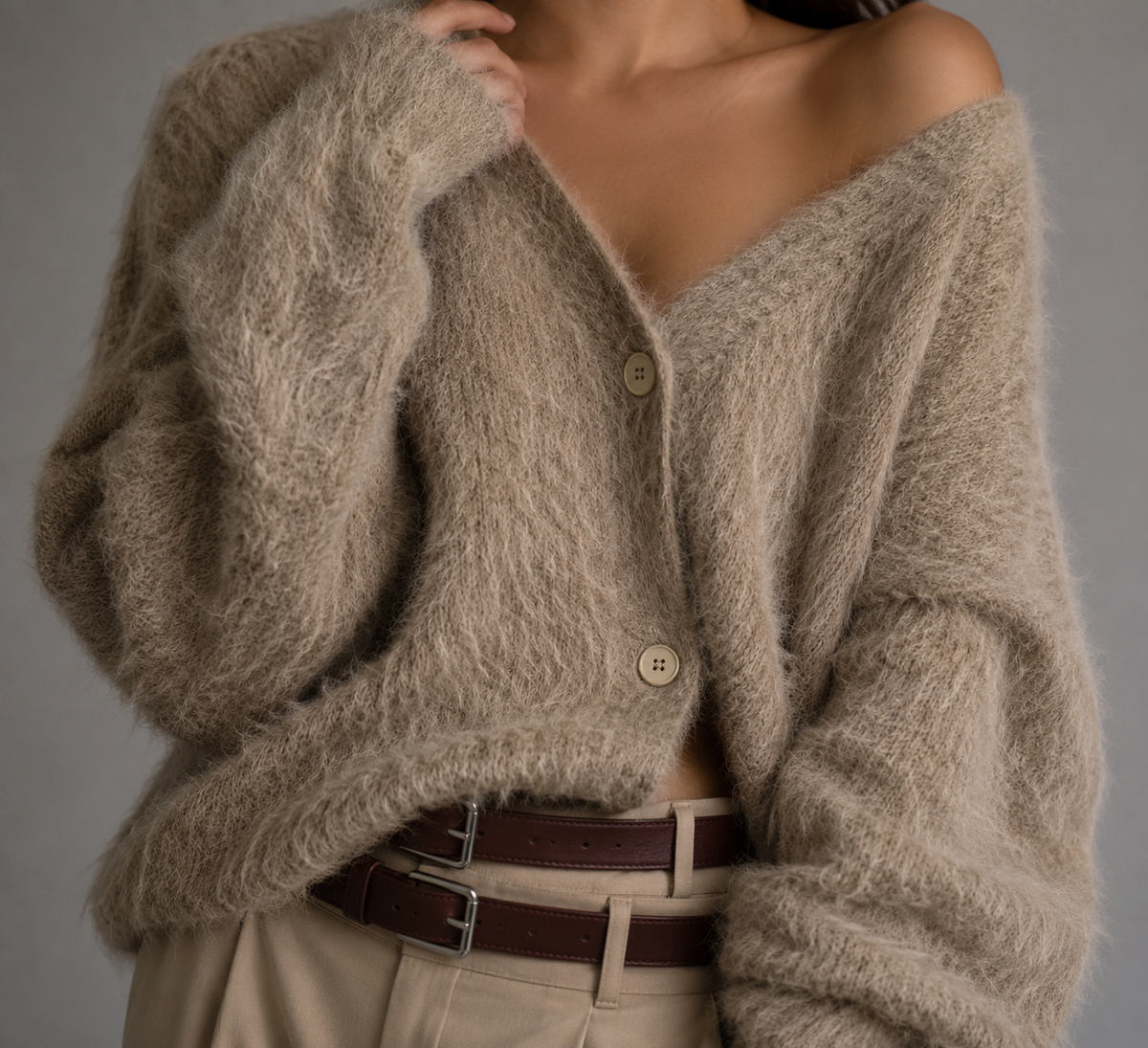 Cardigan Women’s Soft Fluffy Knit | E&W - 7 - Elenwear