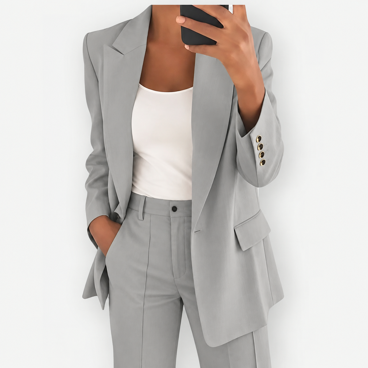 Women's Tailored Blazer in Classic Colours | E&W - 8 - Elenwear