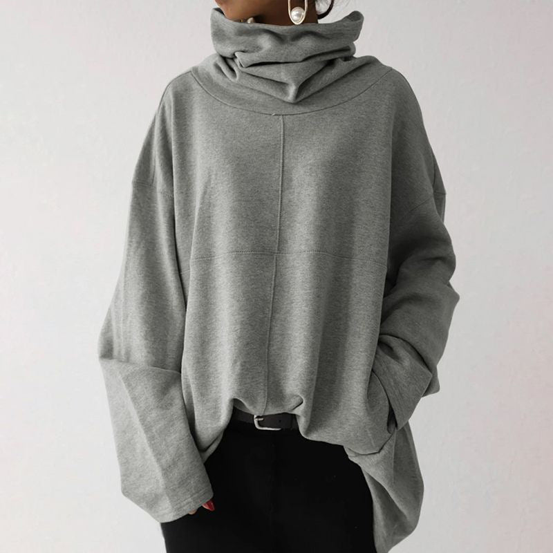 Hoodie Women | Oversized Cozy Design with High Neck | E&W - 5 - Elenwear